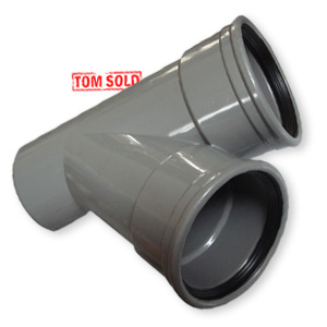 PVC MANCHET * SPIE T-STUK 45°