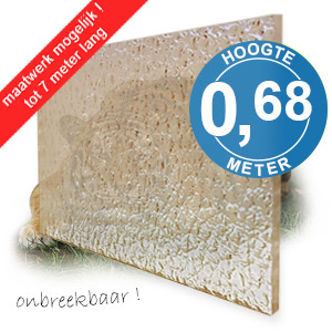 TIJGERGLAS / LEXAN STRUCTUUR 68cm