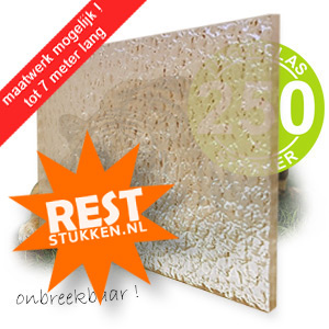 RESTSTUK TIJGERGLAS / LEXAN STRUCTUUR