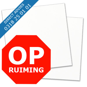 OPRUIMING ALUPANEL WIT RAL 9016 MAT / MAT