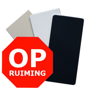 OPRUIMING ALUPANEL ZWART RAL 9005, WIT RAL 9016, WIT RAL 9010