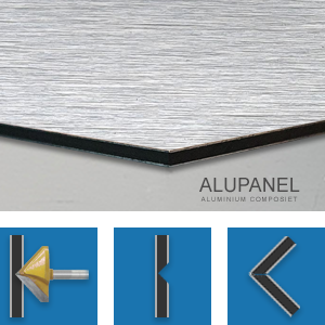 ALUPANEL GEBORSTELD ZILVER
