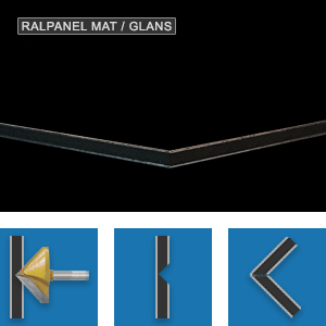 RALPANEL 9005 ZWART 1* MAT 1* GLANS