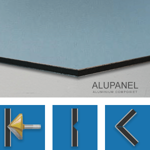 ALUPANEL AZUURBLAUW MAT METALLIC