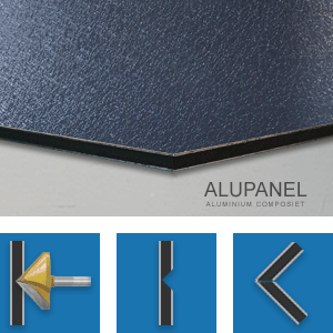ALUPANEL FIJNE STRUCTUUR ANTRACIET 1* MAT