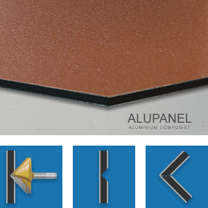 ALUPANEL EXTRA FIJNE STRUCTUUR KOPERBRUIN/TERRACOTTA 1* MAT