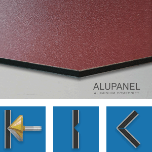 ALUPANEL EXTRA FIJNE STRUCTUUR ROODBRUIN 1* MAT