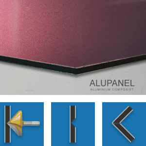 ALUPANEL GLANS METALLIC KAMELEONKLEUR VIOLET/PURPER