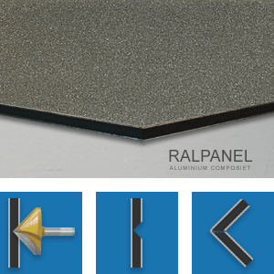 RALPANEL 9007 GRIJS ALUMINIUM 1* MAT METALLIC