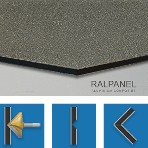 Saga achtergrond Glimlach RALPANEL 9006 BLANK ALUMINIUM 1* MAT METALLIC - Tom Sold